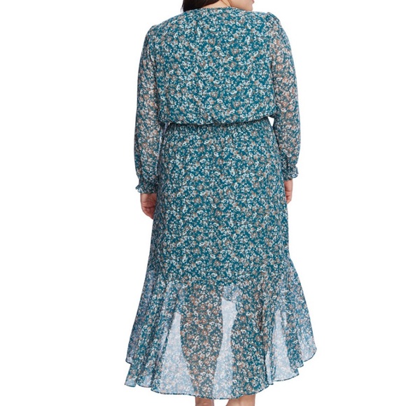 1.STATE high-low Floral Dress, size 2X - Picture 2 of 4